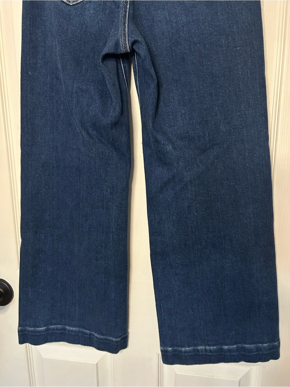 Paige Anessa High Rise Cropped Wide Leg Jeans - Picture 11 of 16